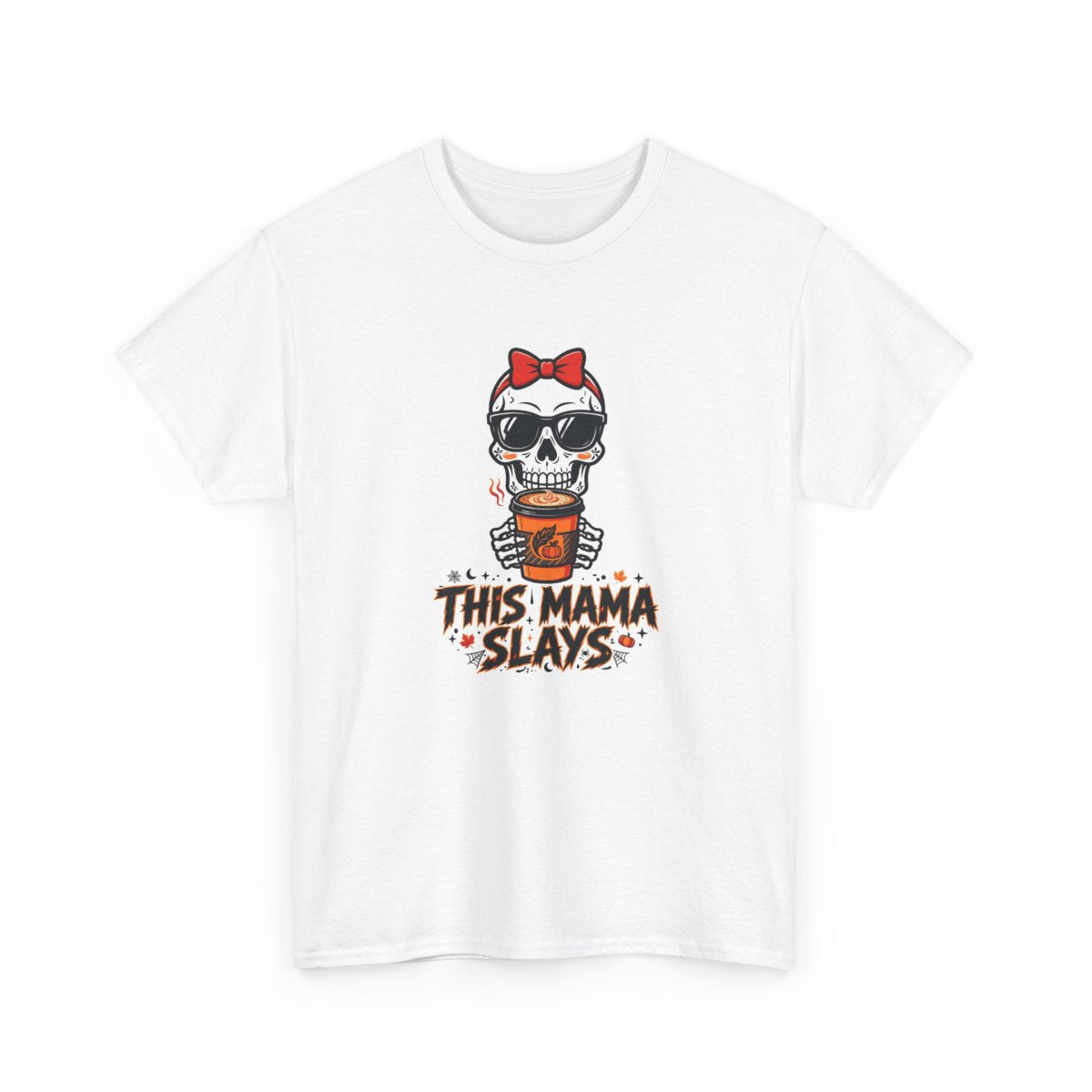 This Mama Slays Halloween T-Shirt - Skeleton Mama Tee