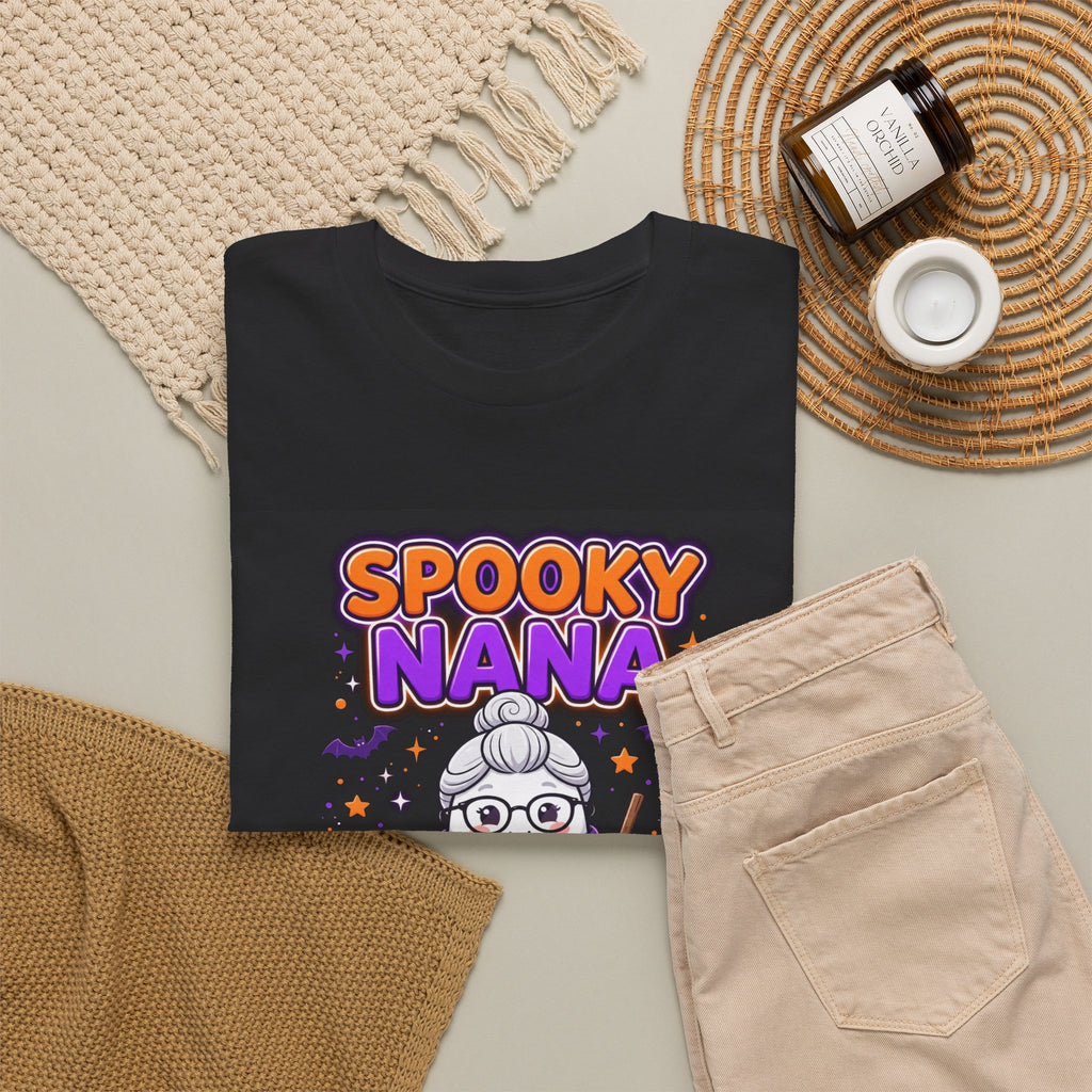 Spooky Nana Halloween T-Shirt Black - Cute Ghost Nana Tee