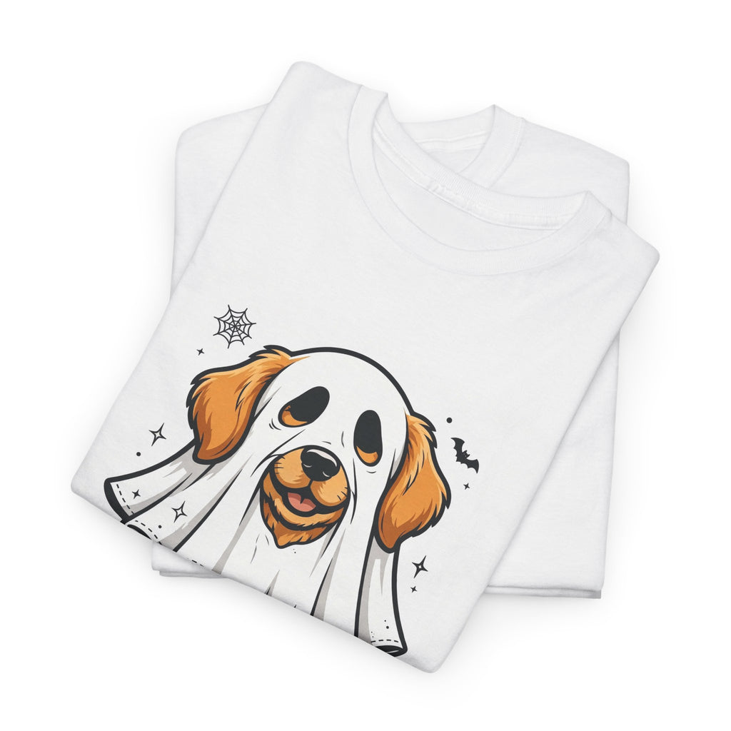 Spooky Dog Mom Halloween T-Shirt - Ghost Dog Golden Retriever Tee