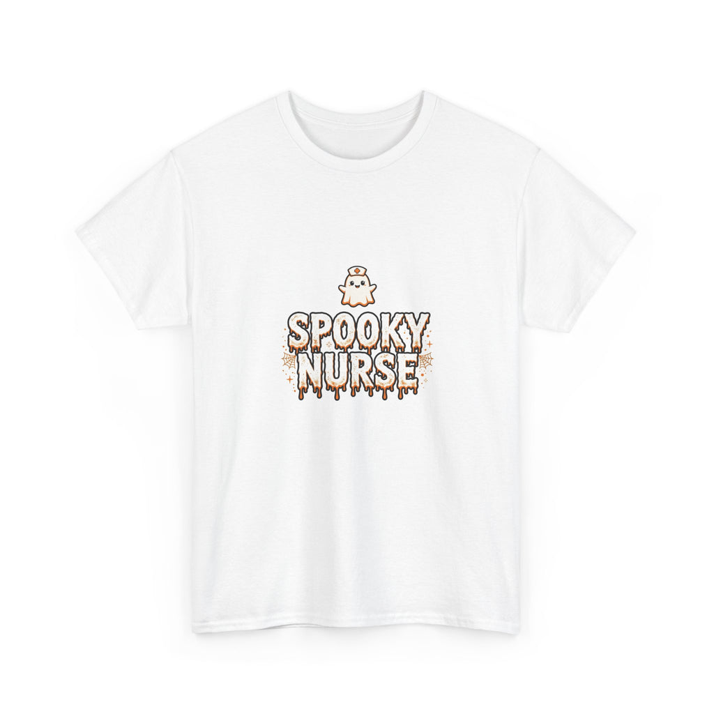 Spooky Nurse Halloween T-Shirt - Cute Ghost Nurse Tee