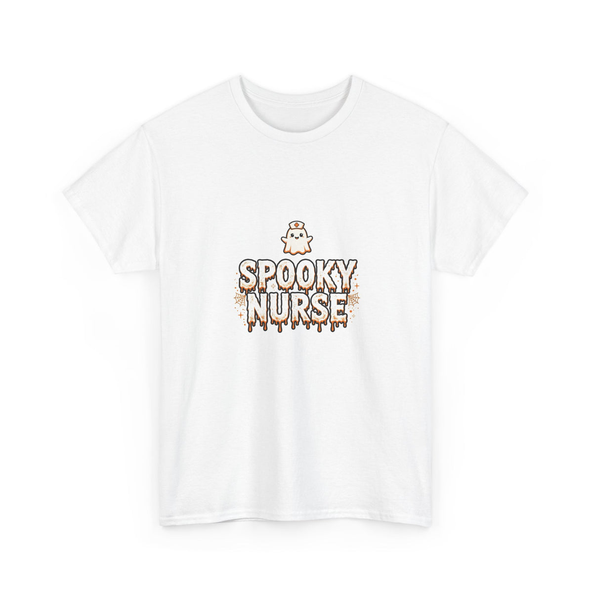 Spooky Nurse Halloween T-Shirt - Cute Ghost Nurse Tee
