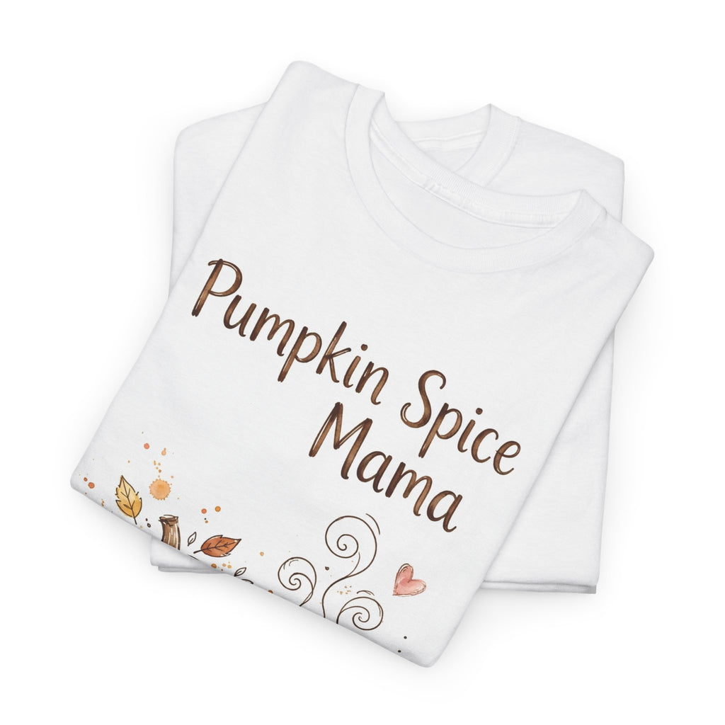 Pumpkin Spice Mama Halloween T-Shirt - Watercolor Coffee Tee