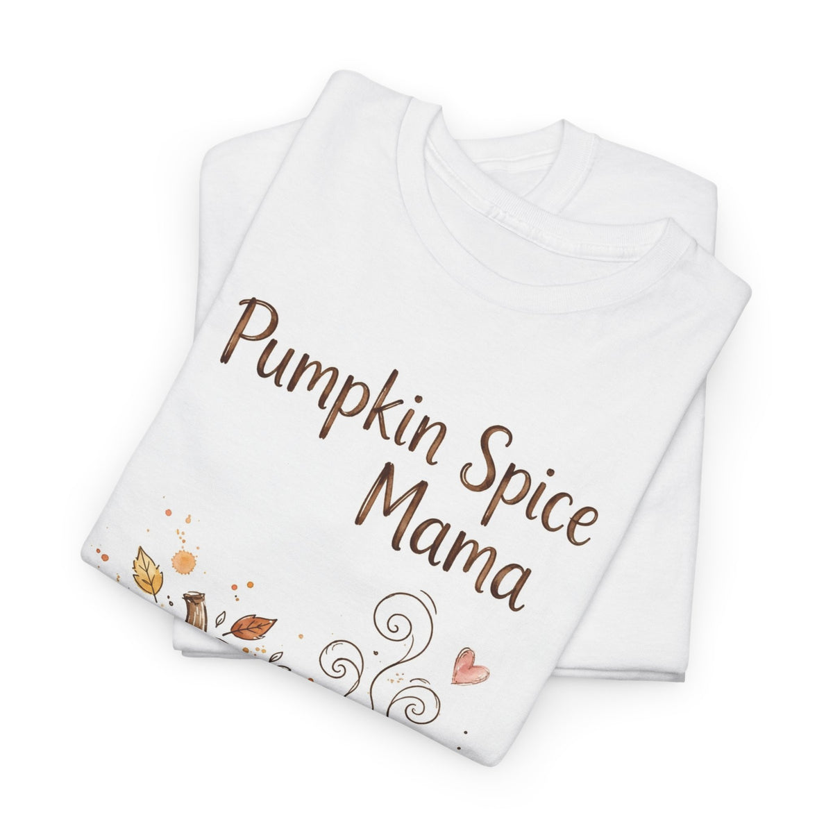 Pumpkin Spice Mama Halloween T-Shirt - Watercolor Coffee Tee