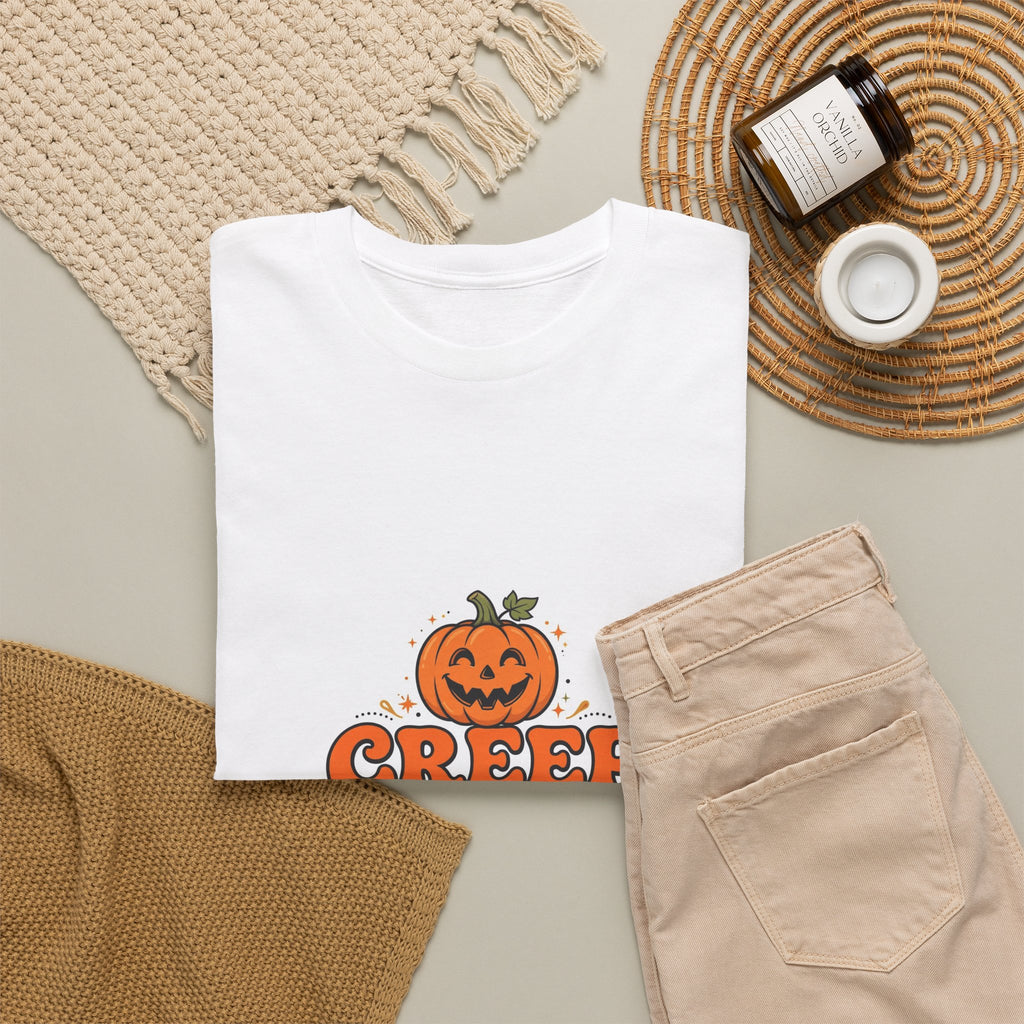 Creep It Real Halloween T-Shirt - Retro Pumpkin Tee