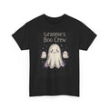 Grannie's Boo Crew Halloween T-Shirt - Chalk Ghost Black Tee