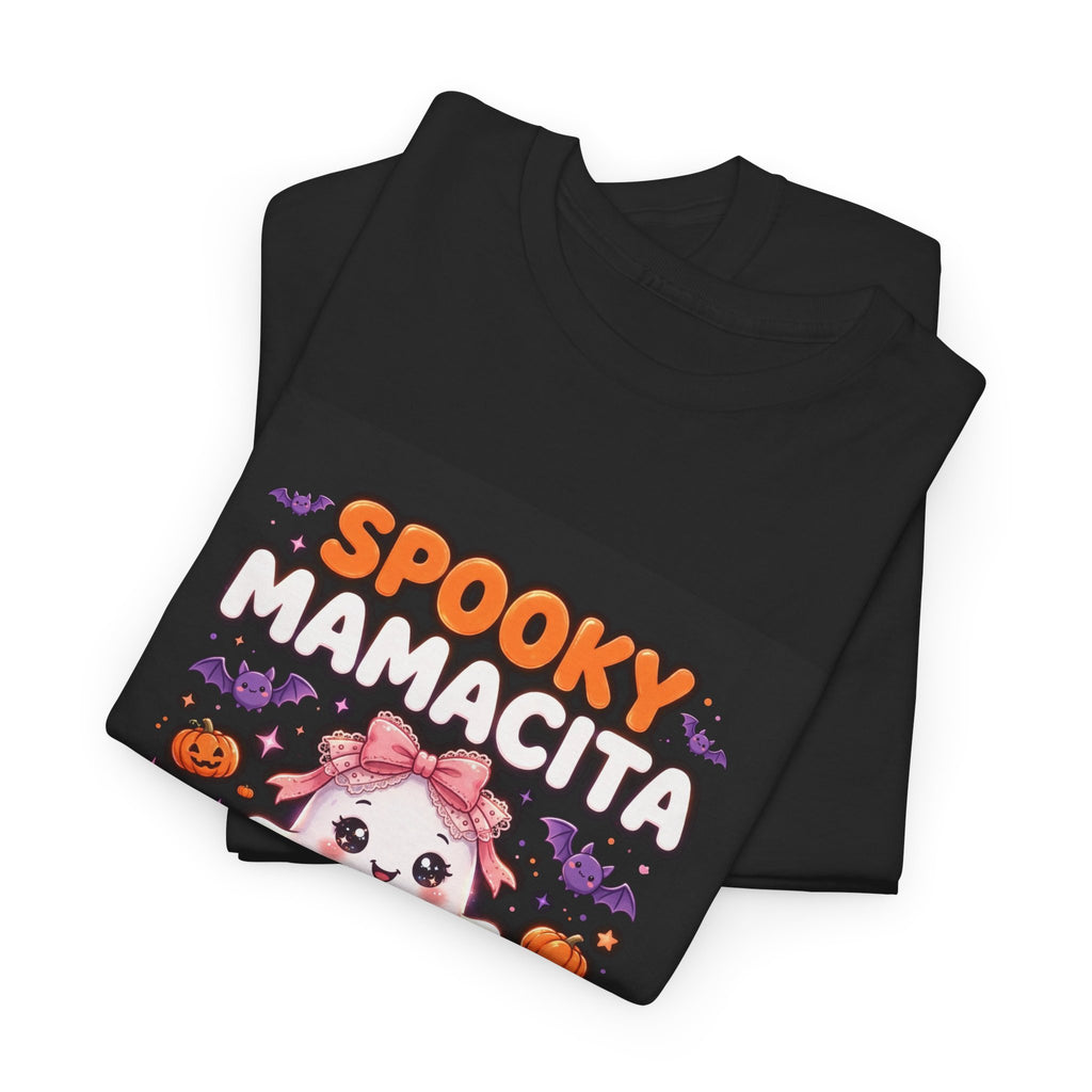 Spooky Mamacita Halloween T-Shirt Black - Cute Ghost Mamacita Tee