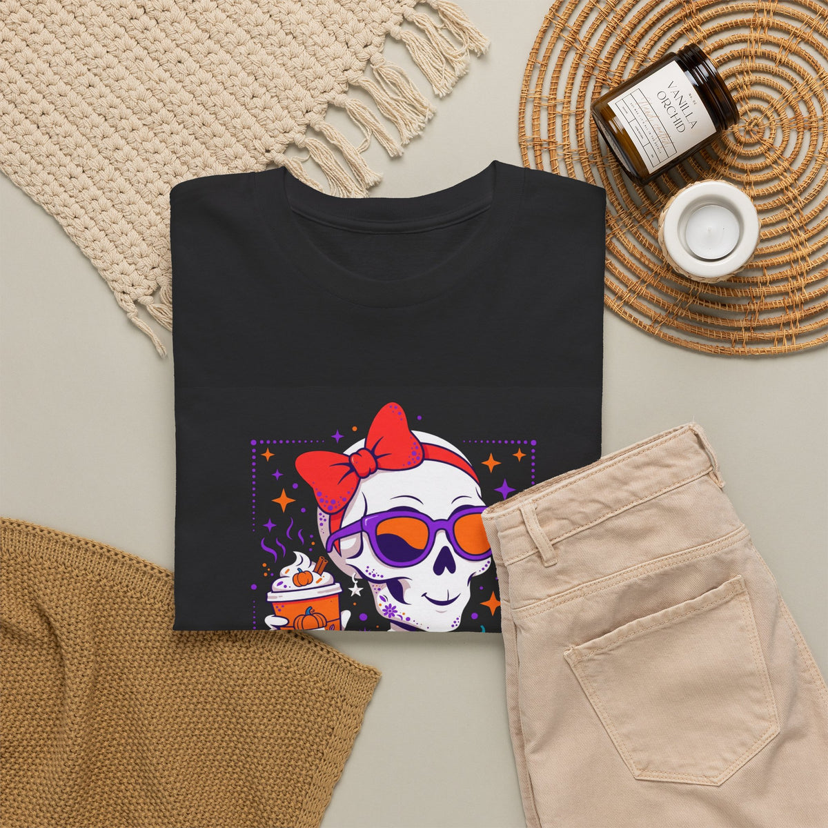 This Mama Slays Halloween T-Shirt Black - Skeleton Mama Tee