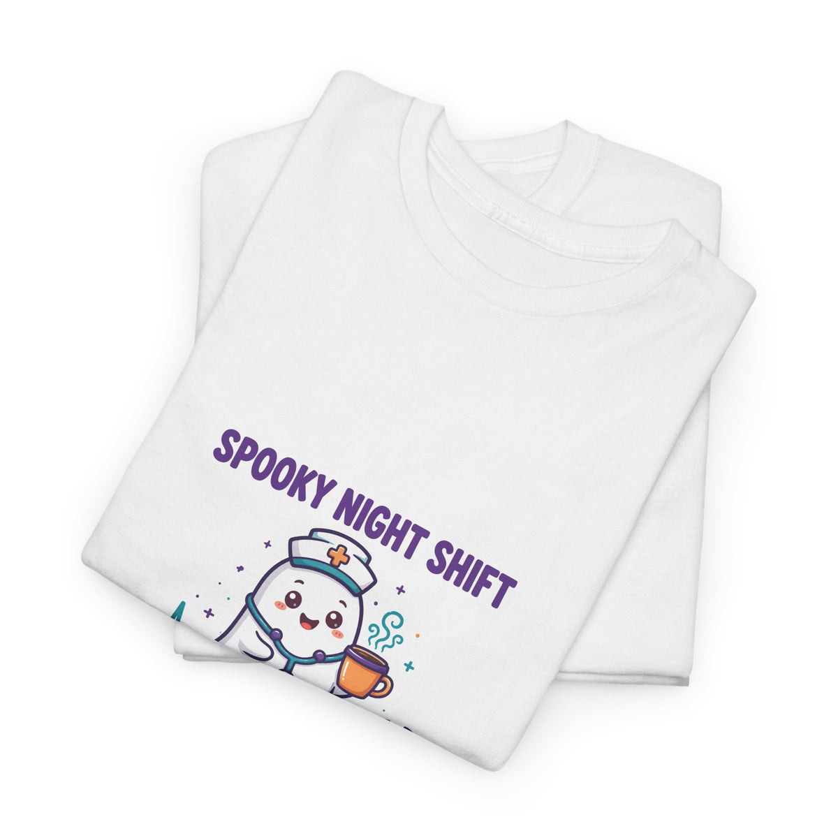 Spooky Night Shift Halloween T-Shirt - Ghost Nurse Tee