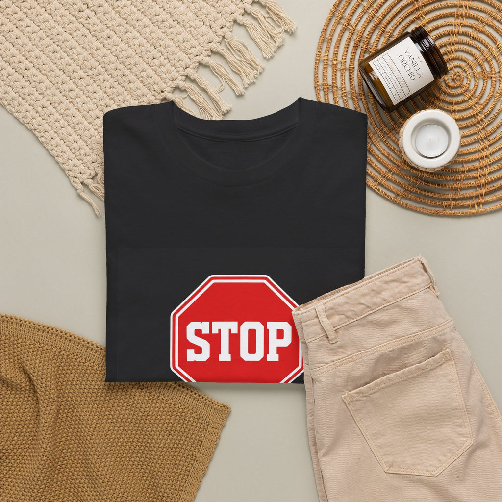 Stop Sign Scared of Women T-Shirt