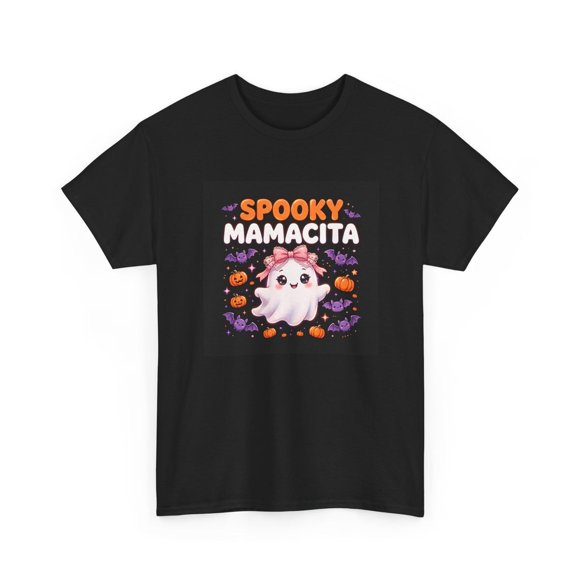 Spooky Mamacita Halloween T-Shirt Black - Cute Ghost Mamacita Tee
