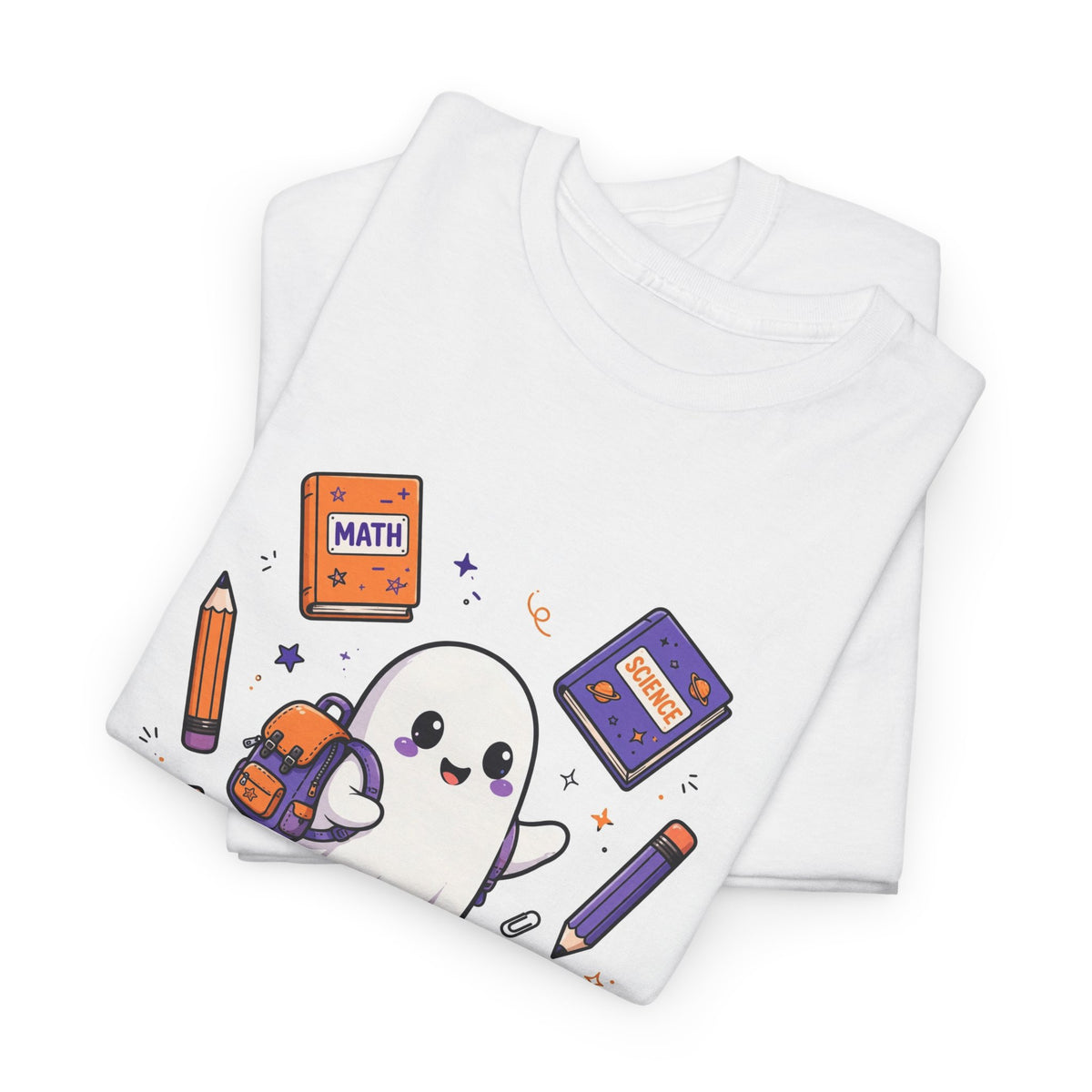 Haunted by Homework Halloween T-Shirt - Kid Ghost Tee