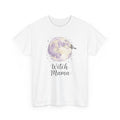 Witch Mama Halloween T-Shirt - Watercolor Moon Tee