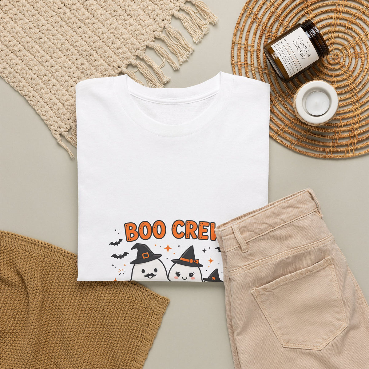 Boo Crew Halloween T-Shirt - Cute Matching Family Ghost Tee