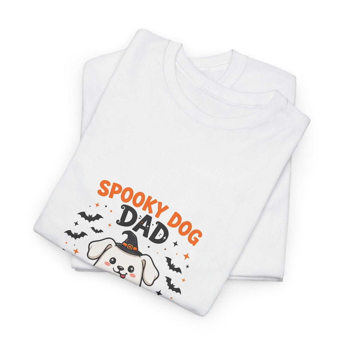 Spooky Dog Dad Halloween T-Shirt - Cute Ghost Dog Tee
