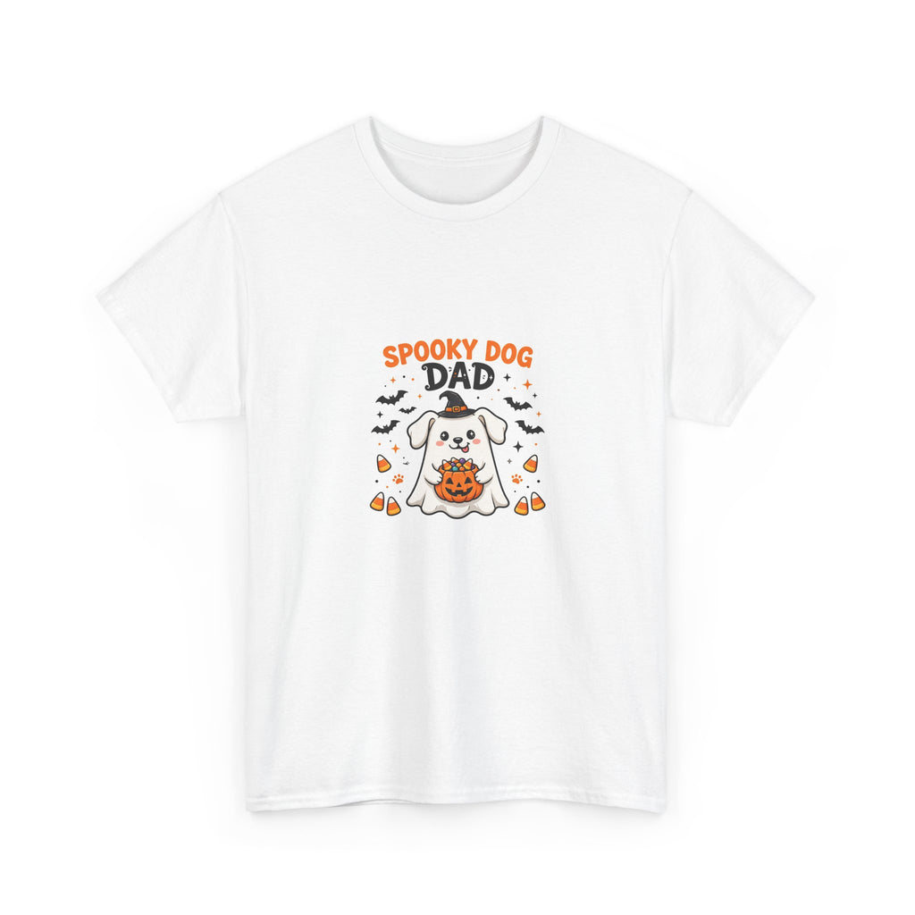 Spooky Dog Dad Halloween T-Shirt - Cute Ghost Dog Tee