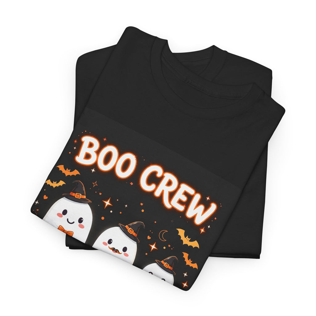 Boo Crew Halloween T-Shirt Black - Cute Matching Family Ghost Tee