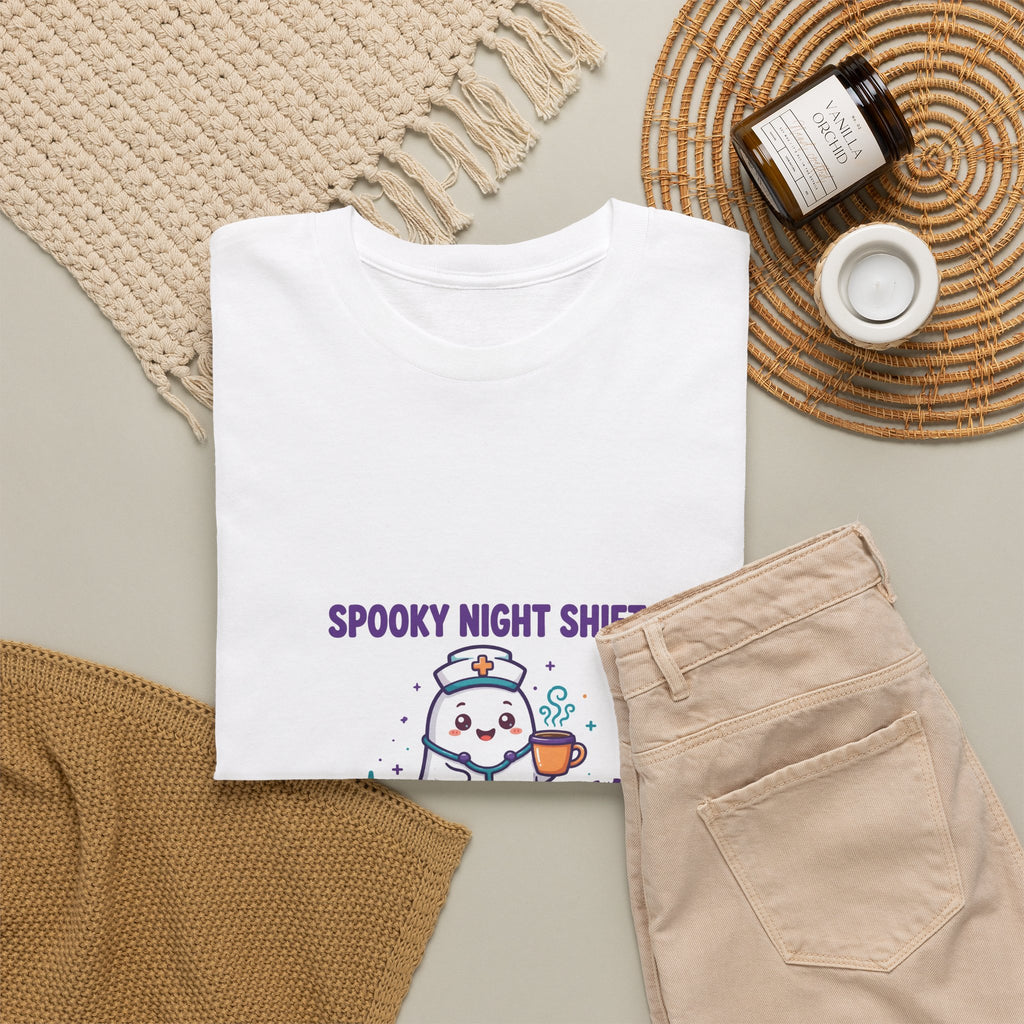 Spooky Night Shift Halloween T-Shirt - Ghost Nurse Tee