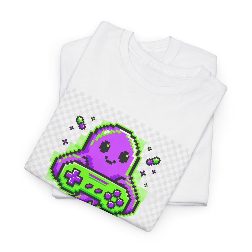 Ghost Gamer Halloween T-Shirt - Retro Pixel Ghost Gaming Tee