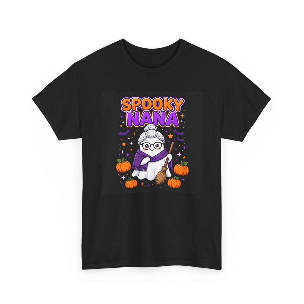 Spooky Nana Halloween T-Shirt Black - Cute Ghost Nana Tee