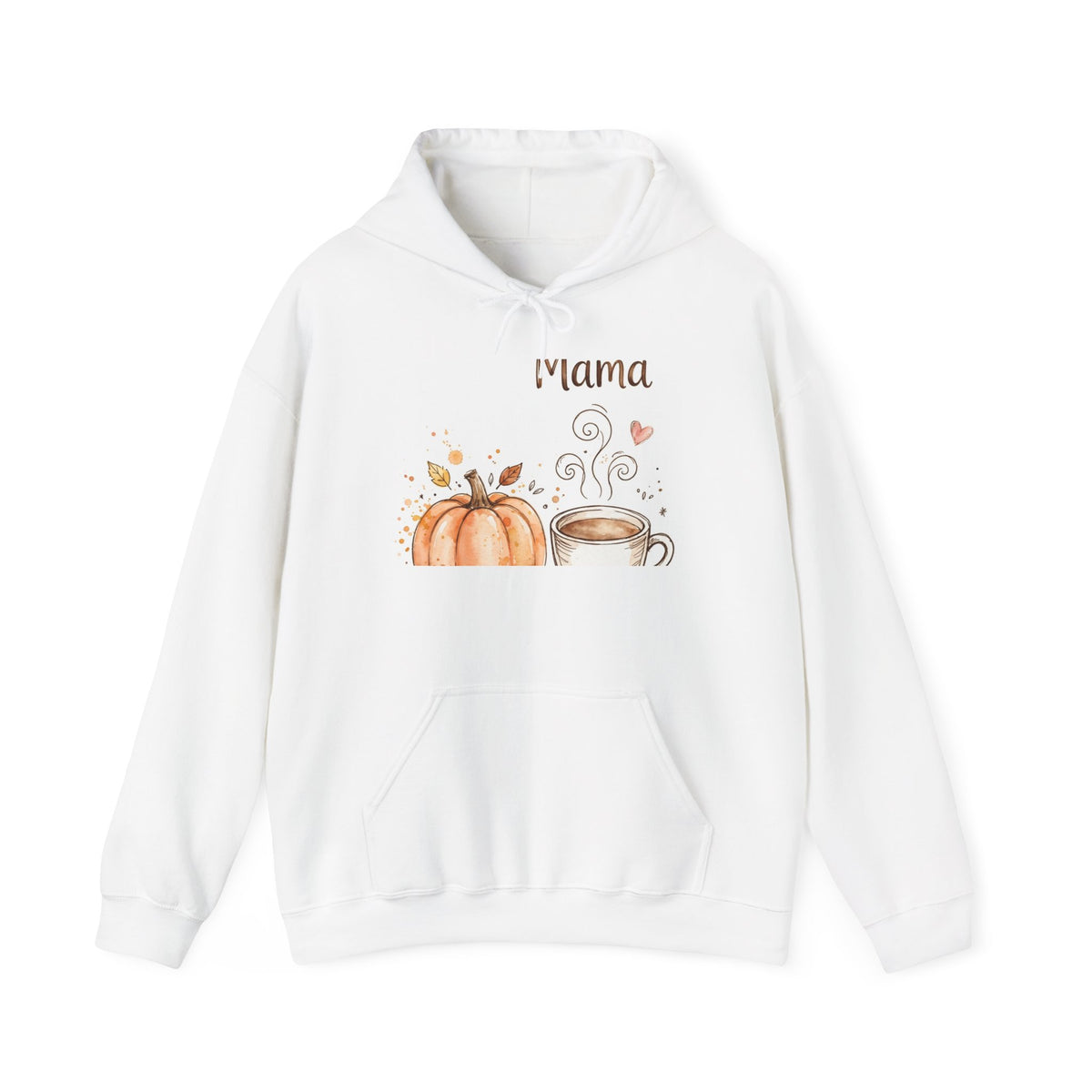Pumpkin Spice Mama Halloween Hoodie - Watercolor Coffee Hoodie