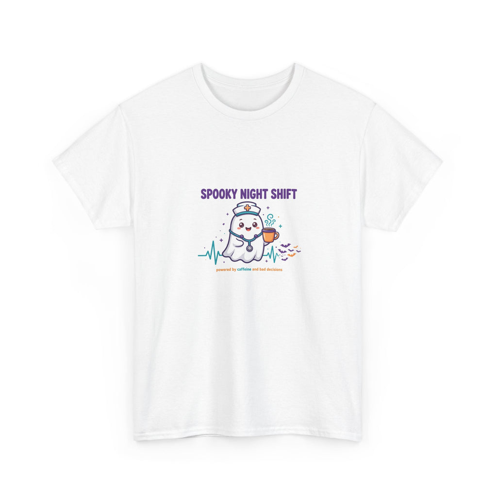 Spooky Night Shift Halloween T-Shirt - Ghost Nurse Tee