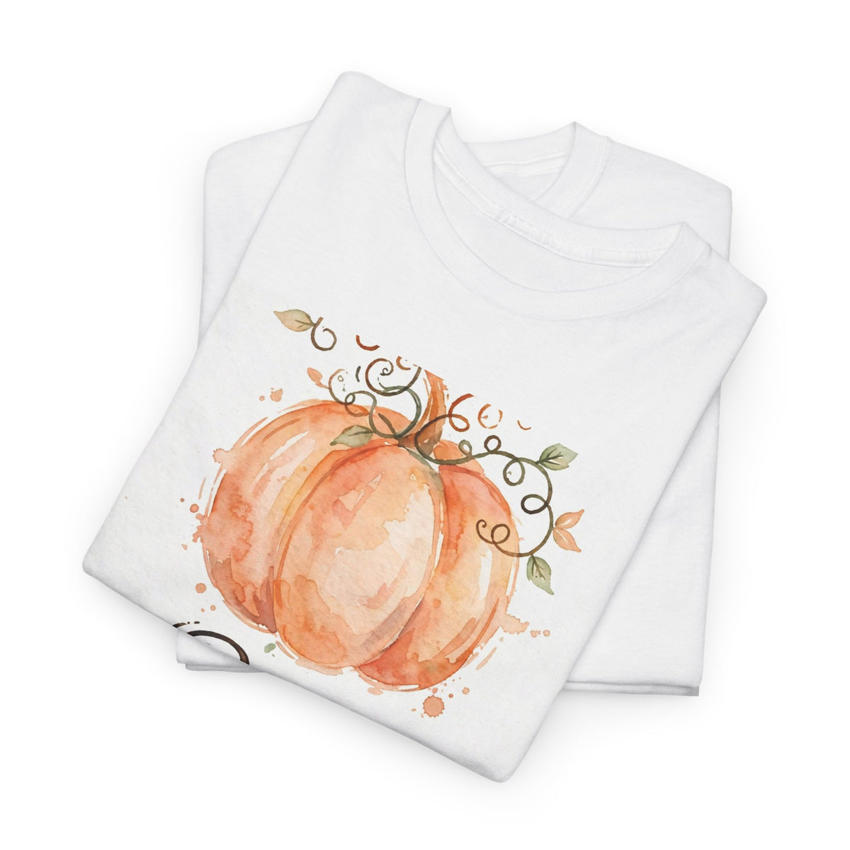 Boo Auntie Halloween T-Shirt - Watercolor Pumpkin Tee