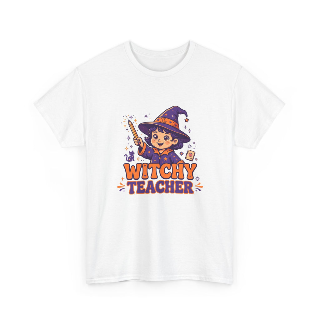 Witchy Teacher Halloween T-Shirt - Cute Witch Teacher Tee