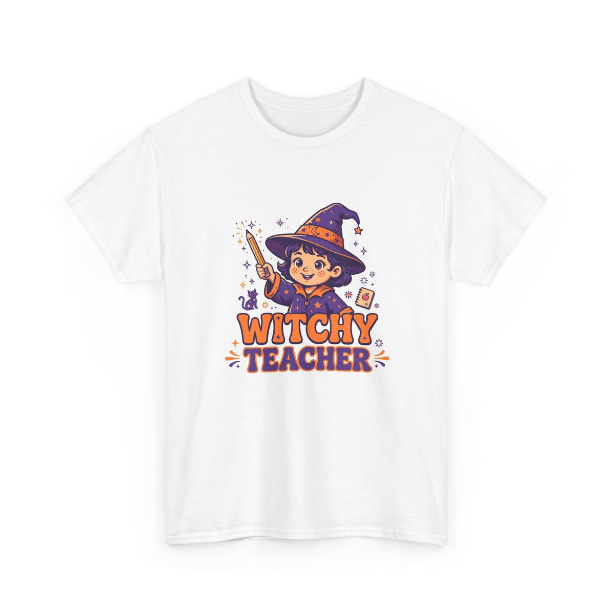 Witchy Teacher Halloween T-Shirt - Cute Witch Teacher Tee