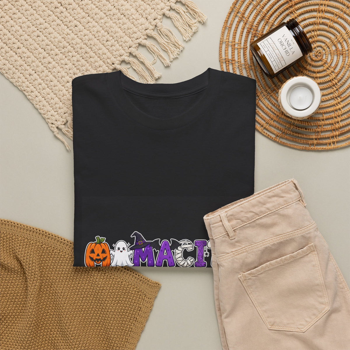 Mamacita Halloween T-Shirt Black - Spooky Mamacita Letters Tee