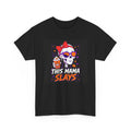 This Mama Slays Halloween T-Shirt Black - Skeleton Mama Tee