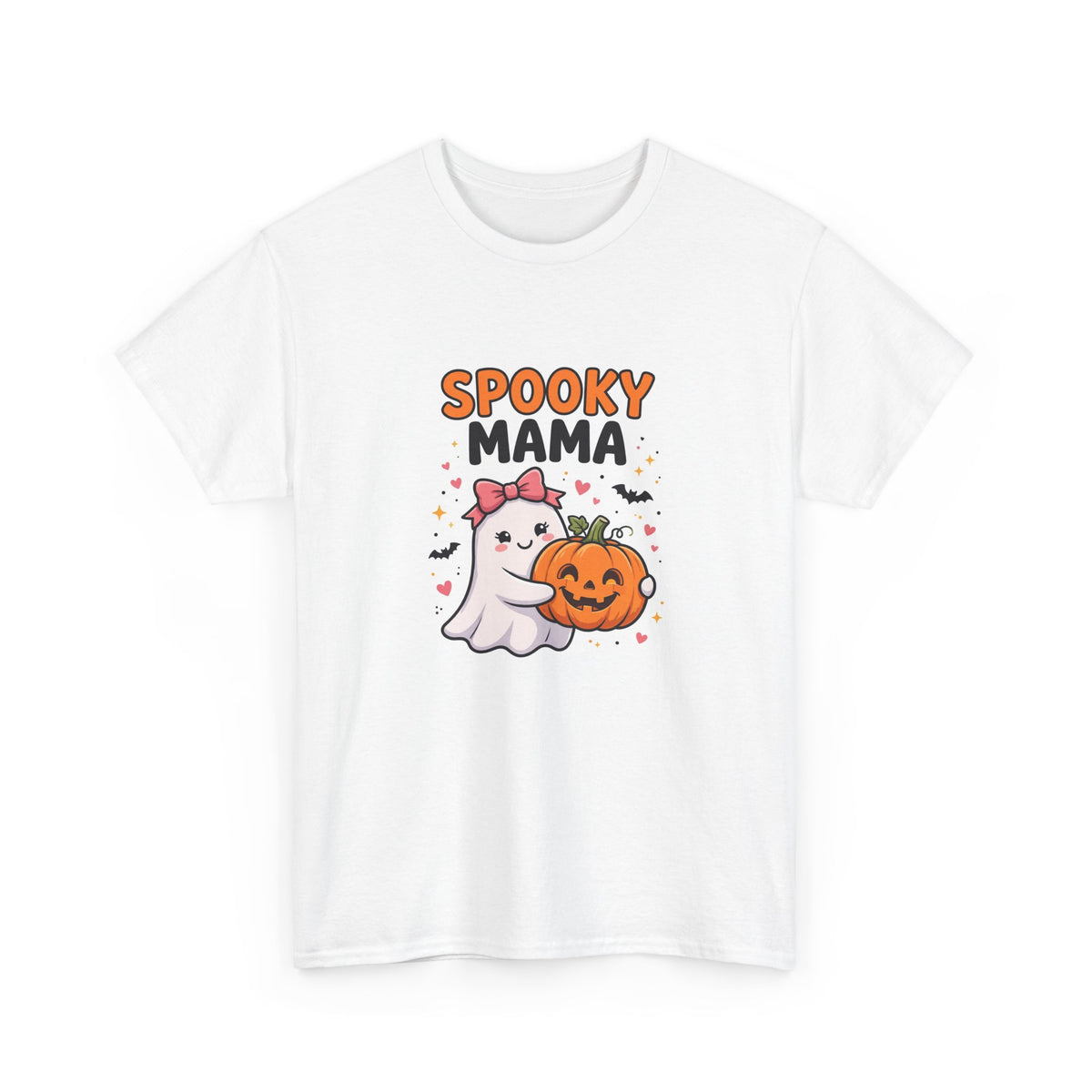 Spooky Mama Halloween T-Shirt - Cute Ghost Mama Tee