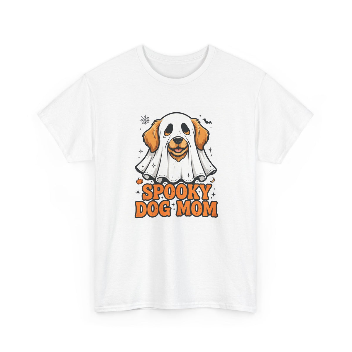 Spooky Dog Mom Halloween T-Shirt - Ghost Dog Golden Retriever Tee