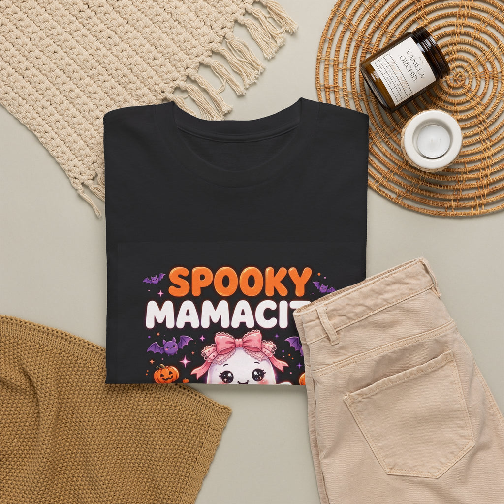 Spooky Mamacita Halloween T-Shirt Black - Cute Ghost Mamacita Tee