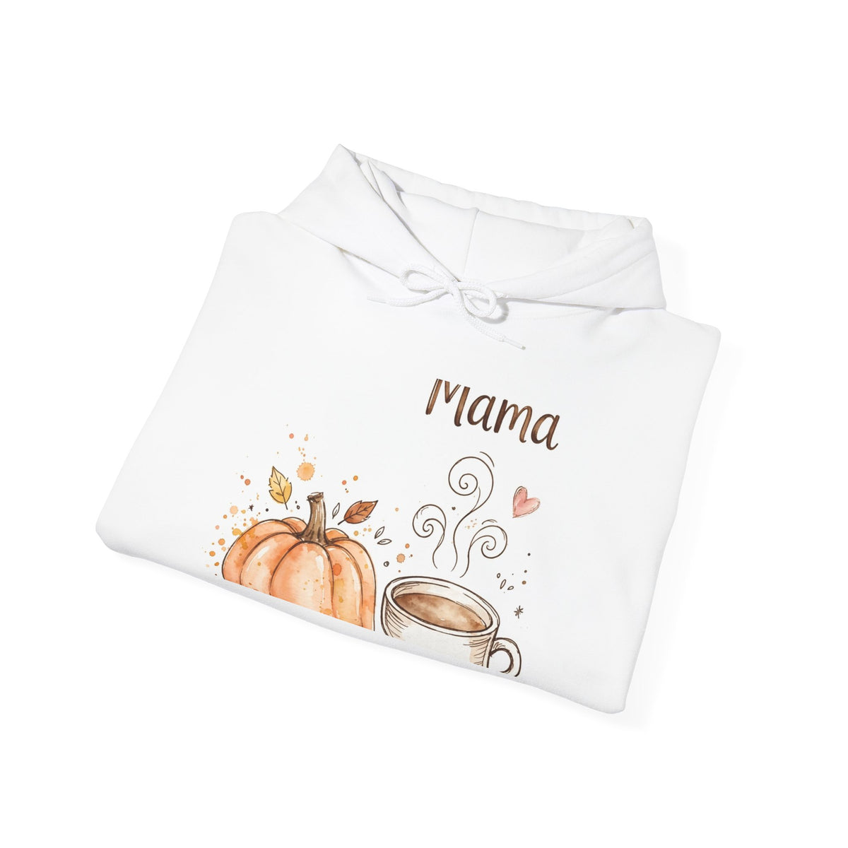 Pumpkin Spice Mama Halloween Hoodie - Watercolor Coffee Hoodie