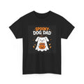 Spooky Dog Dad Halloween T-Shirt Black - Cute Ghost Dog Tee