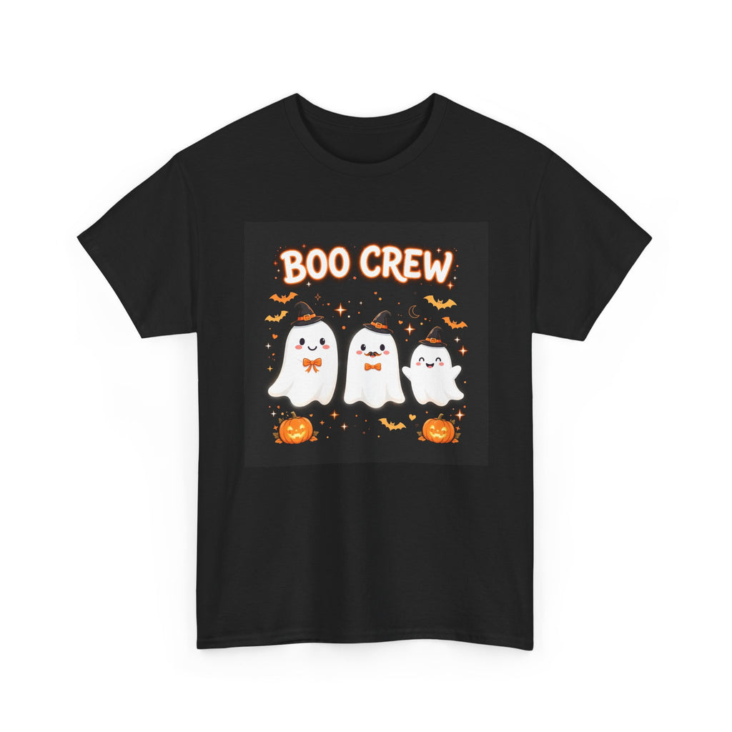 Boo Crew Halloween T-Shirt Black - Cute Matching Family Ghost Tee