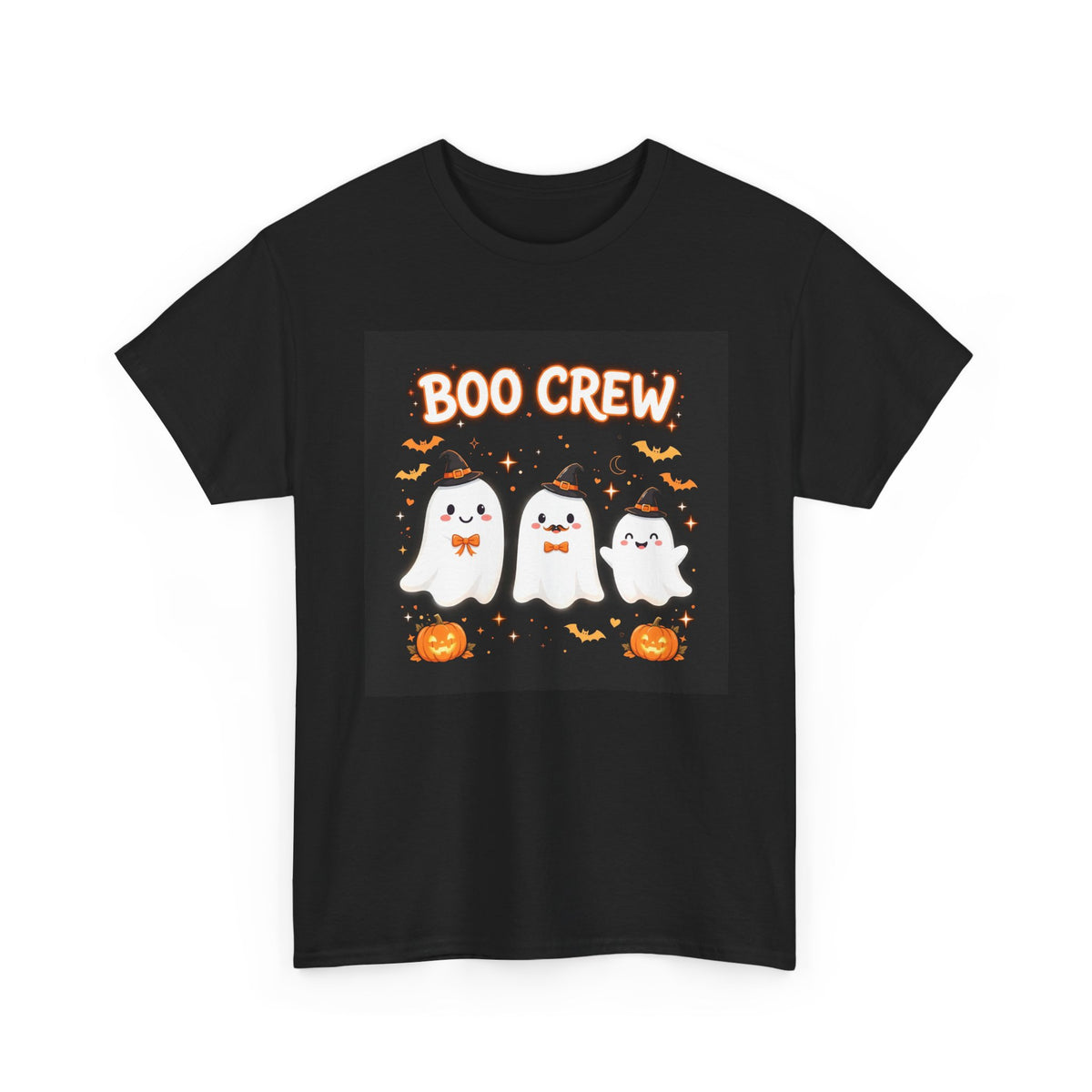 Boo Crew Halloween T-Shirt Black - Cute Matching Family Ghost Tee