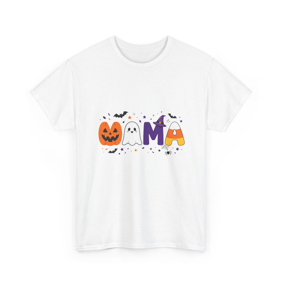 Halloween Mama Letters T-Shirt - Spooky Mama Icons Tee