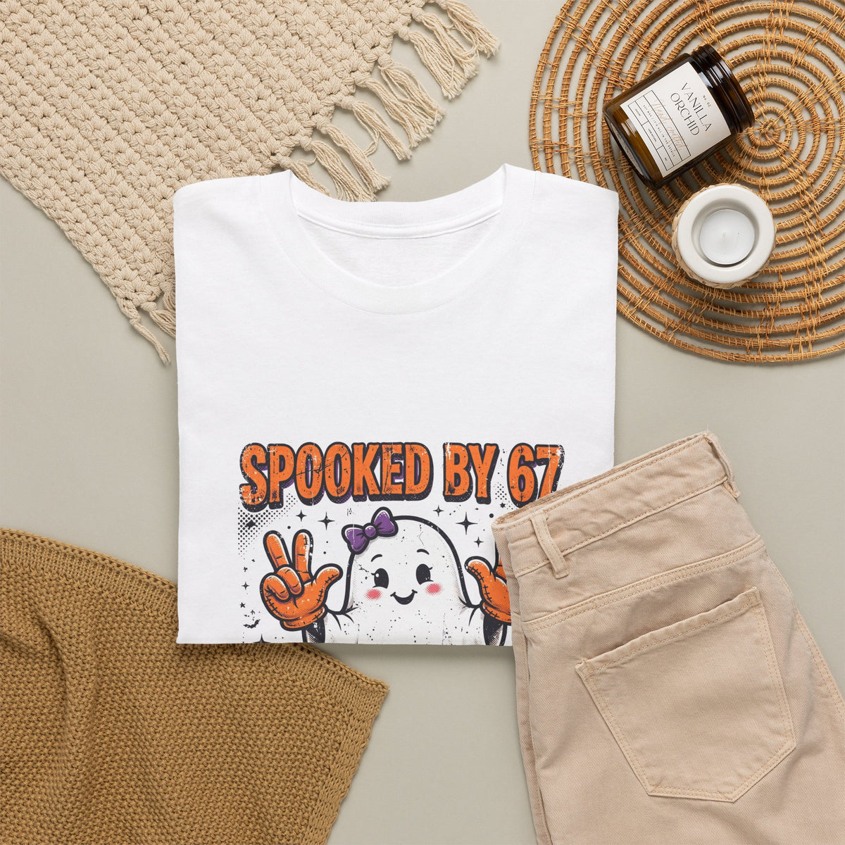 Spooky Mama Edition Halloween T-Shirt - Spooked by 67 Ghost Tee