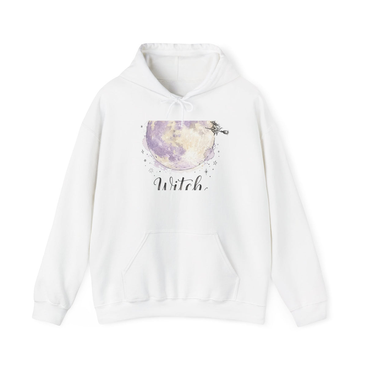 Witch Mama Halloween Hoodie - Watercolor Moon Hoodie