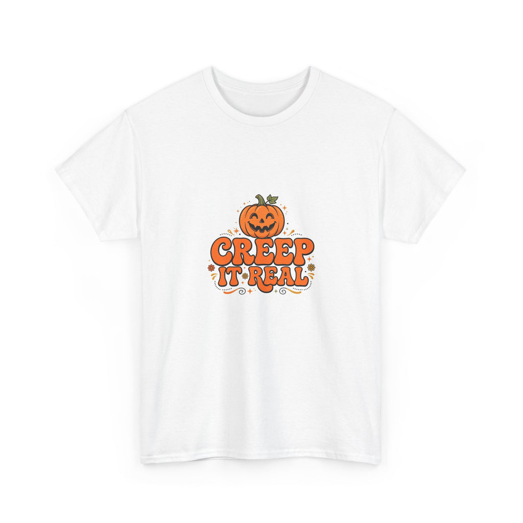 Creep It Real Halloween T-Shirt - Retro Pumpkin Tee