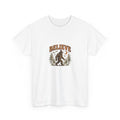 Believe Halloween T-Shirt - Bigfoot Witch Hat Tee
