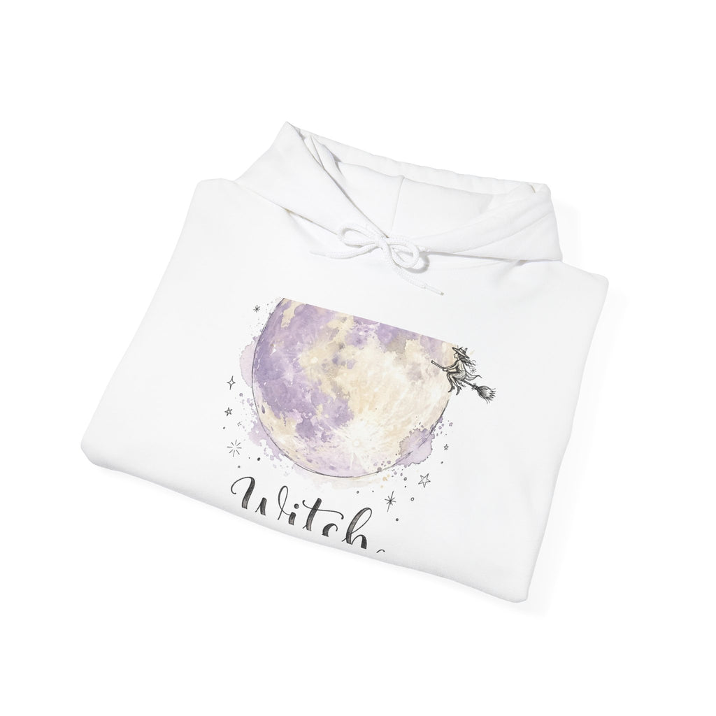 Witch Mama Halloween Hoodie - Watercolor Moon Hoodie